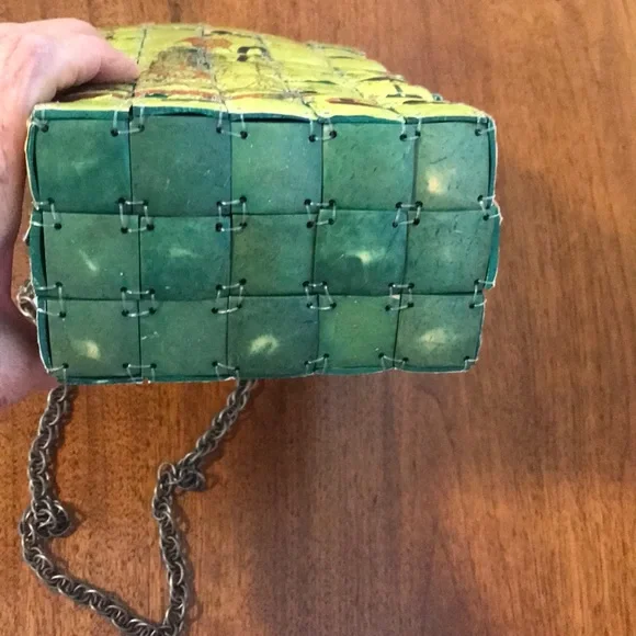 Uniquely Hand Painted Crossbody Bag - Picture 4 of 11